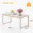 Rectangle Black Coffee Table With Tempered Glass-1437100547