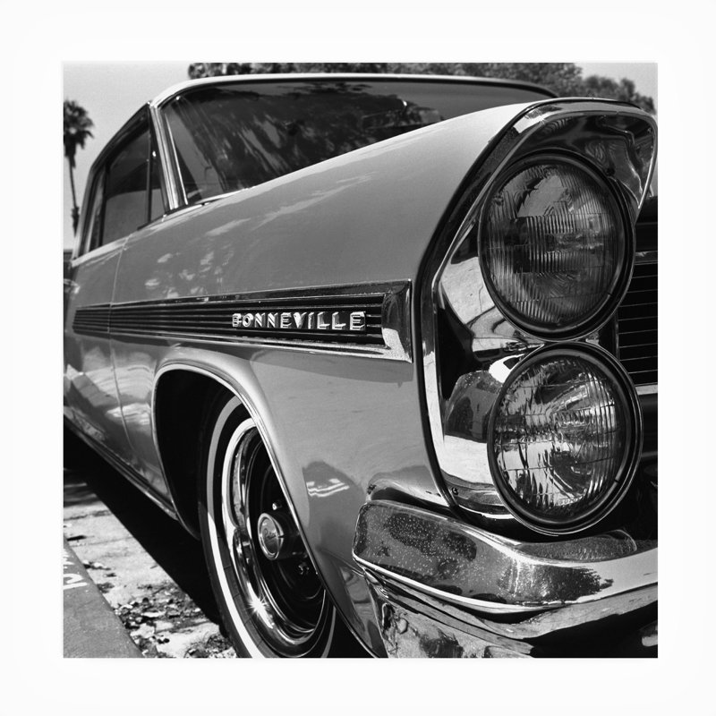 Toile d'extérieur «63 Bonneville» par Daniel Stein, H 14 po x l 14 po x P 1,5 po