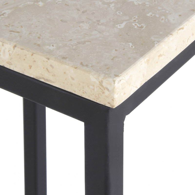 Vermont End Table, Carrera Marble
