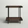 Nikole 27" Wide Industrial Rustic Solid Wood Metal Rectangular Side Table With Shelf