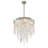 Meily 6 Light Antique Silver Chandelier-1204119621