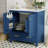 30" Bathroom Vanity with Single Sink, Combo Cabinet Undermount Sink, Bathroom Storage Cabinet with 2 Doors and a Drawer, Soft Closing, Multifunctional Storage, Solid Wood Frame-109013942