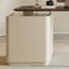 Bureau rectangulaire en bois manufacturé brun noisette + beige-120331667-120331666