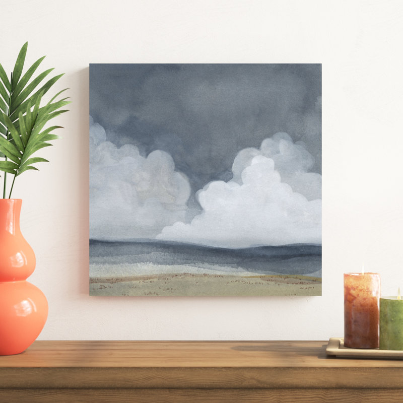 Paysage nuageux II, H 20 po x l 20 po x P 1,25 po