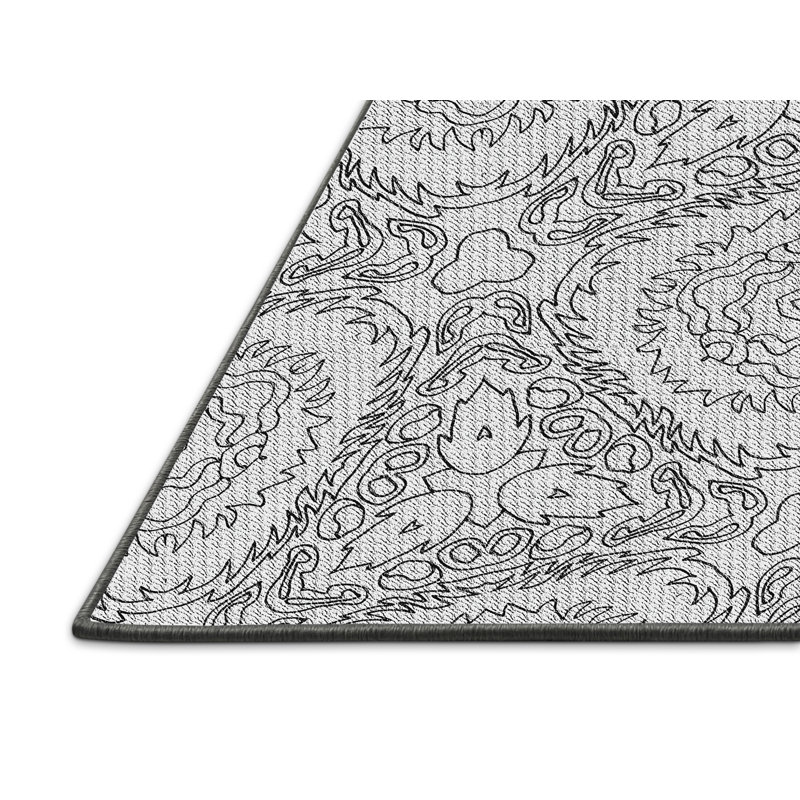 Abstract Indoor Rug, Rectangle 6' x 9'