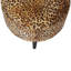 Hardtner 45cm Wide Velvet Round Animal Print Footstool Ottoman