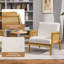  67.5Cm Wide Linen Lounge Chair-1325413571
