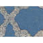 Tapis bleu clair noué à la main de haute qualité