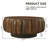 Round Solid Wood Carved Coffee Table-2071774337