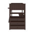 Twin Loft Bed With Drawers,Desk And Shelves-118032727
