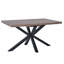Thommy 71" Oak MDF Wood Extendable Pedestal Dining Table