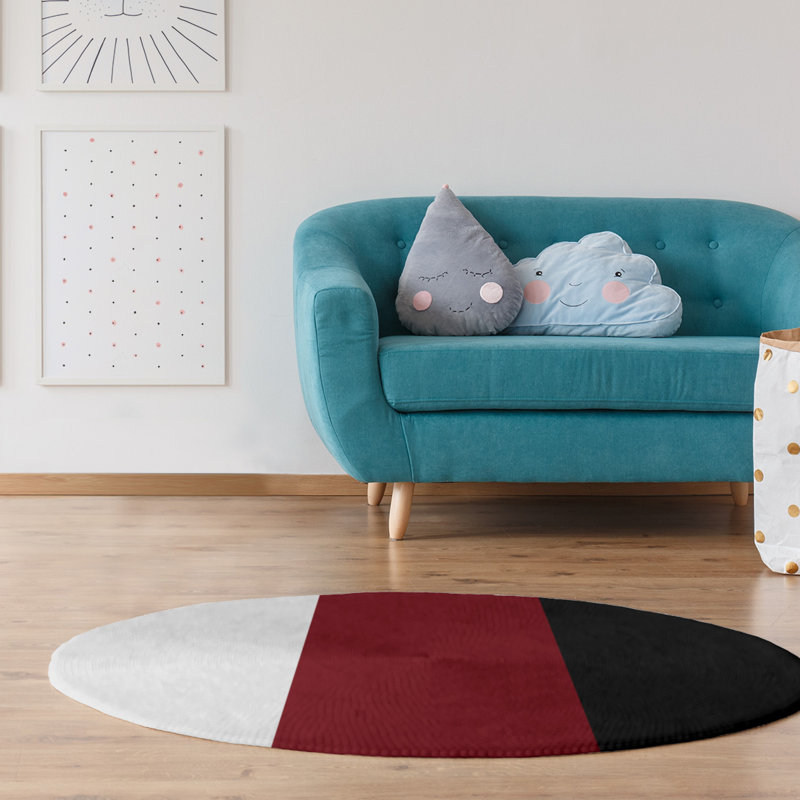 Chenille Indoor Rug, Round 5'
