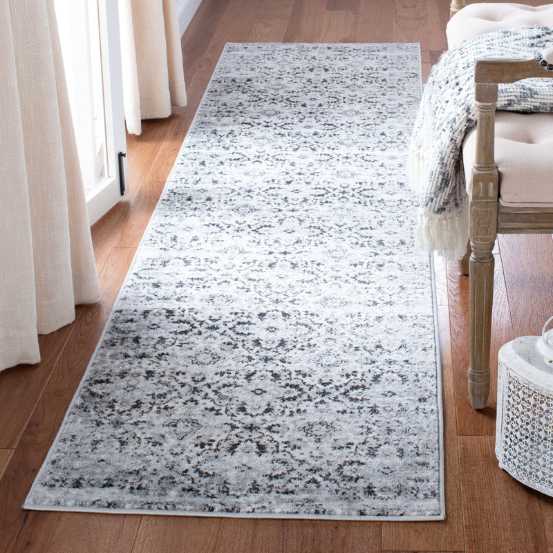 Kirandeep Performance Damask Rug, Runner 2'2" x 9'