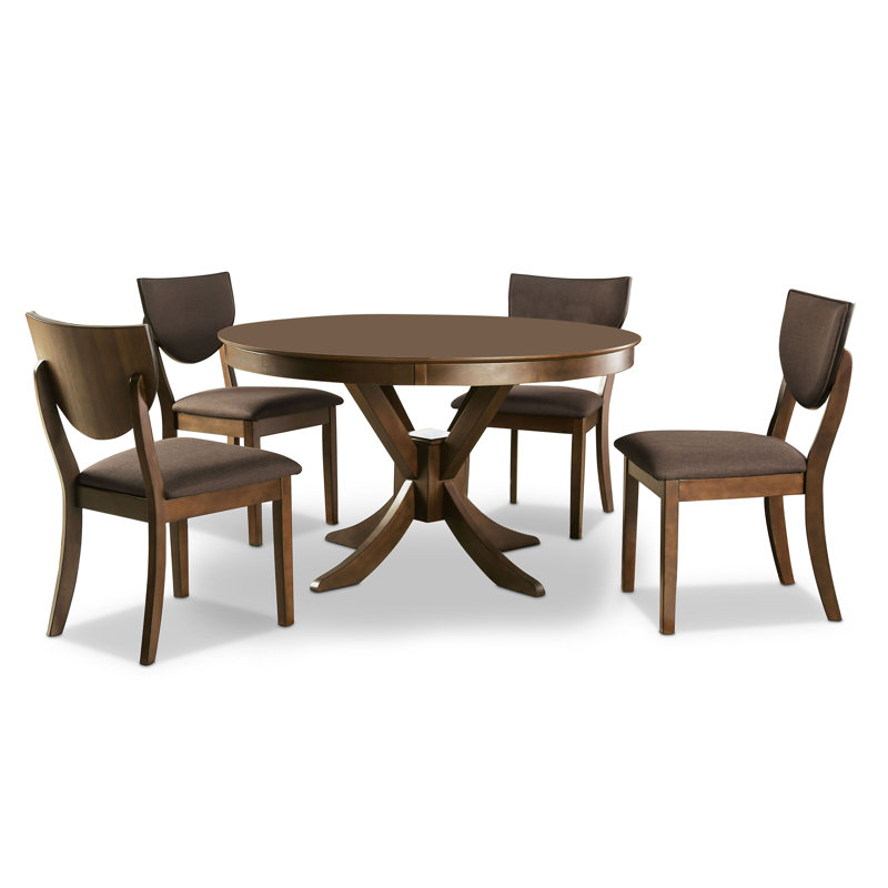 Geles 4 - Person Pedestal Dining Set