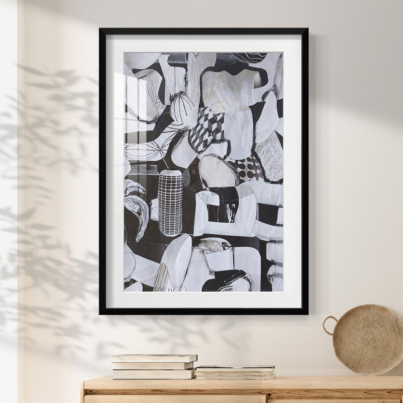 Beverlywood City Forms - Impression encadrée, H 28,5 po x l 20,5 po, Noir