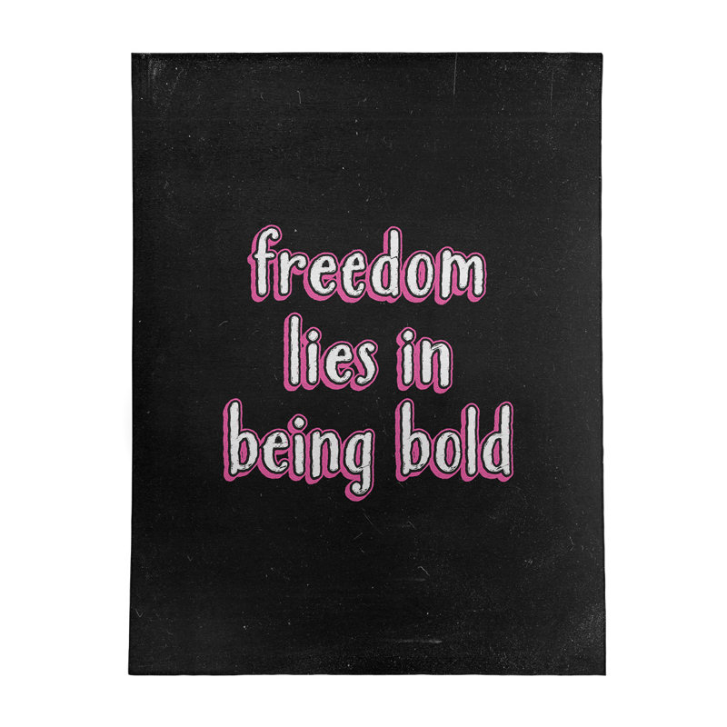 Quotes Chenille Indoor Rug, Rectangle 5' x 7'