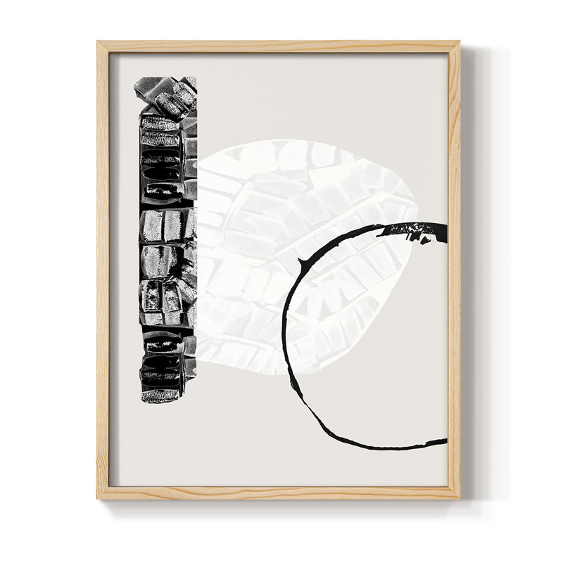 Zen Shapes I Framed Print - Solid Wood