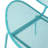 24.85"W X 25.25"D 33.51"H Teal Iron Shell Chair - Mesh Seating, Angled Legs For Outdoor Stylish Seating Chairs With Silhouette, 25.25" D 33.51" H