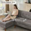 Canapé modulaire rembourré 80 po Jadier-306849853