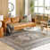 Bria Machine Washable Oriental Dusty Sage/Light Beige Area Rug