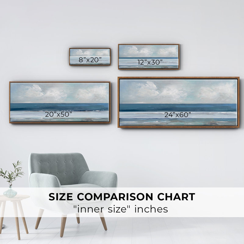 Blue Seas- Framed Canvas