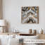 Motif abstrait géométrique de marbre gris I, impression d'art moderne sans cadre-292953828
