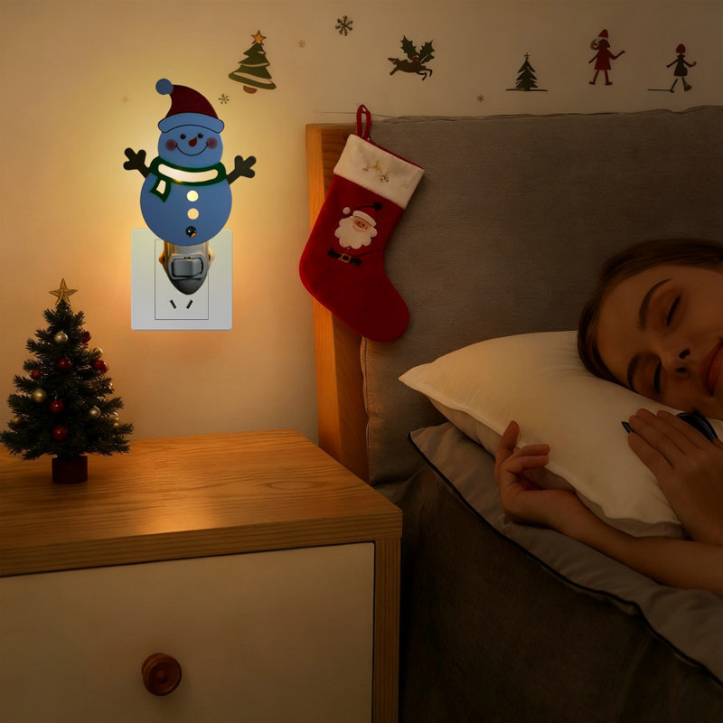 Christmas Night Light Night Lights Plug Into Wall Christmas Gifts Cute Night Light For Kids Plug In Nightlight Rotatable For Christmas Decorations Party