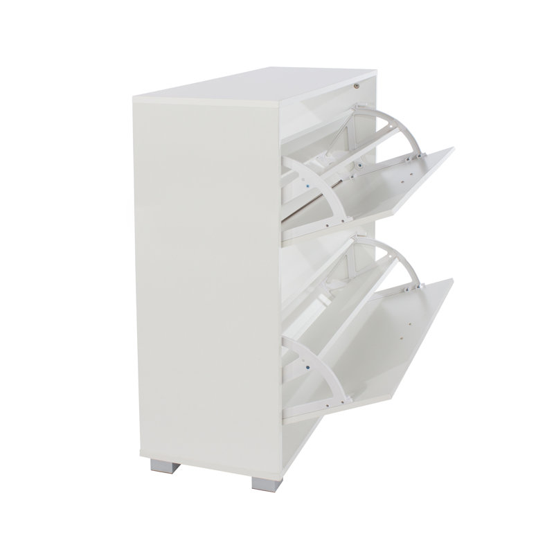 shoe cabinet, with 2 drawers 12 Pair Flip Down Shoe Storage