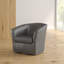 Fauteuil demi-tonneau pivotant de 32 po Agee-24330658