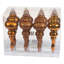 7" 4-Finish Finial Ornament-1383399038