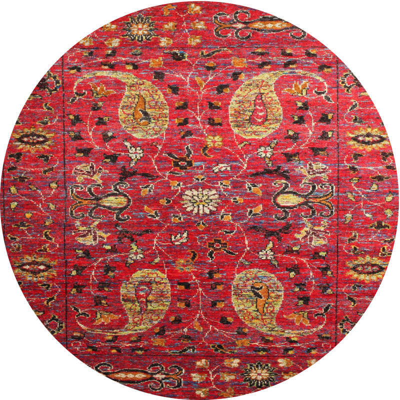 Caye Oriental Indoor Rug, Round 4'