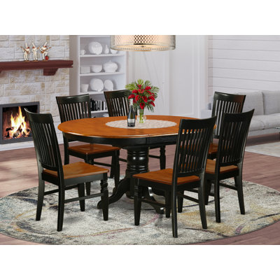Dufferin Solid Wood Top Pedestal Dining Set