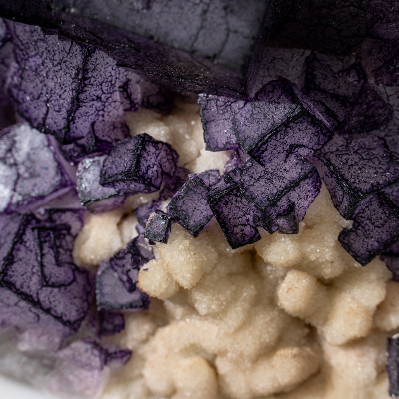 Purple Fluorite from Hunan Province, China