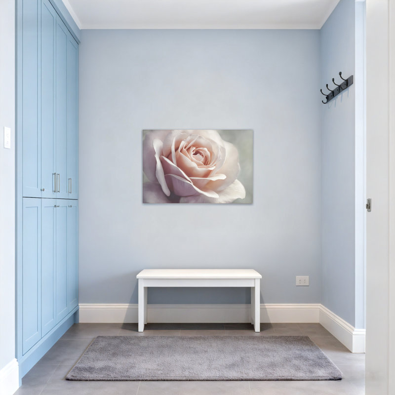 Plantes et fleurs, rose doux, gros plan sur toile, H 20 po x l 30 po
