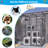 Outdoor Cat Enclosure - Walk-In Cat Playpen Kennel  With 2 Jumping Shelves & 7 Cozy Napping Boxes, for Backyard & Patio, Weather-Resistant.