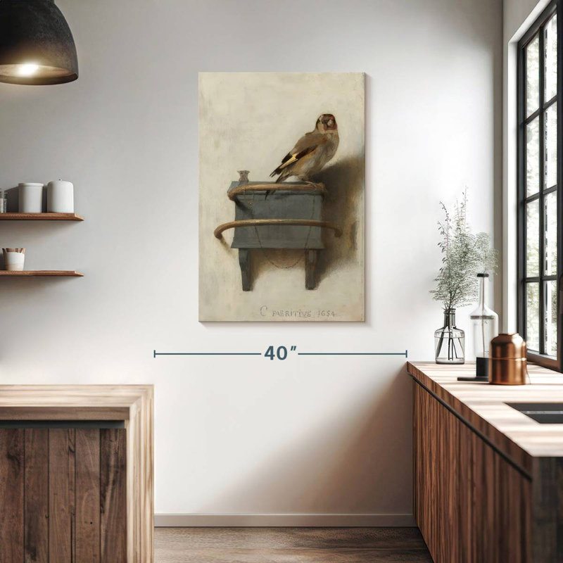 Brampt le chardonneret 1654, H 39 po x l 26 po