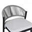 Ensemble de 2 tabourets de comptoir avec cadre en métal et rotin en PE pour l'extérieur-655242493-655242494