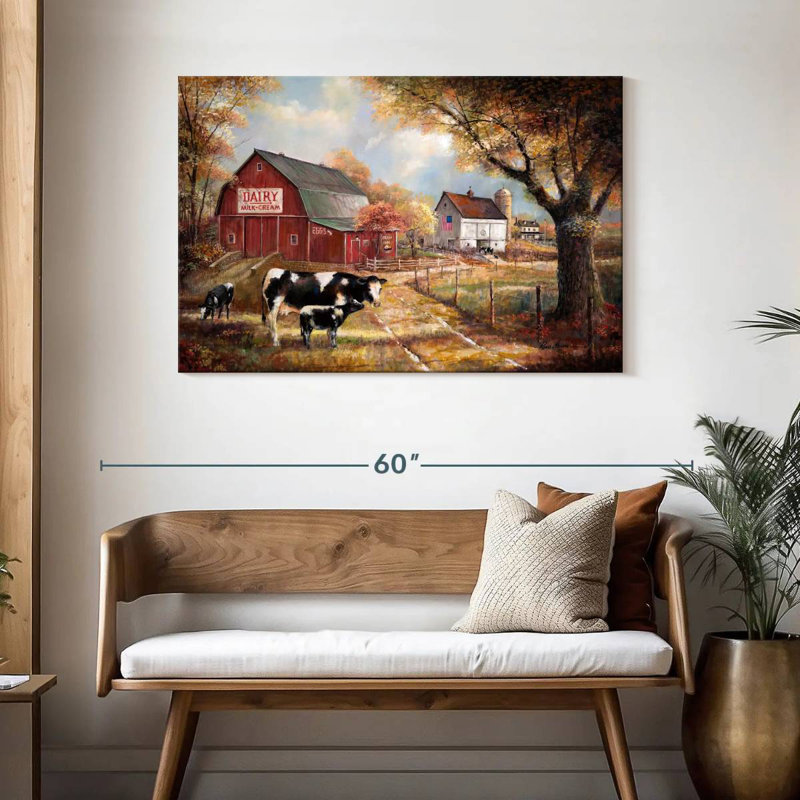 Souvenirs à la ferme, H 30 po x l 45 po