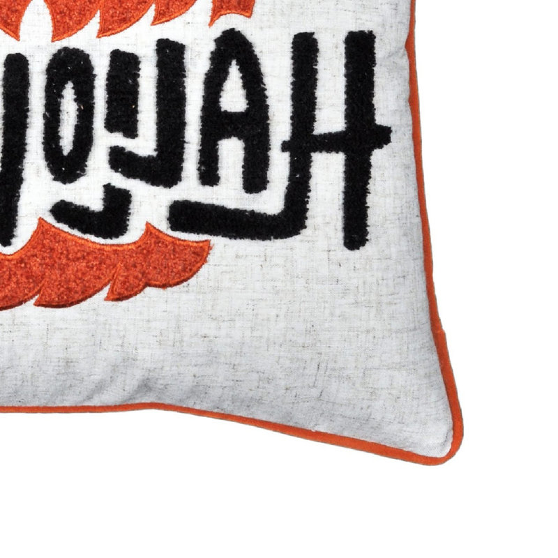 Housse de coussin d'Halloween citrouille brodée Halloween