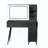 Modern Makeup Vanity Desk With LED Lights & Mirror, 4 Drawer Dressing Table Set With Stool, 3 Colors Dimmable Brightness, Space-Saving For Bedroom-1148492577