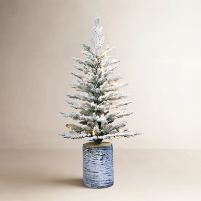 Lighted Artificial Fir Christmas Tree