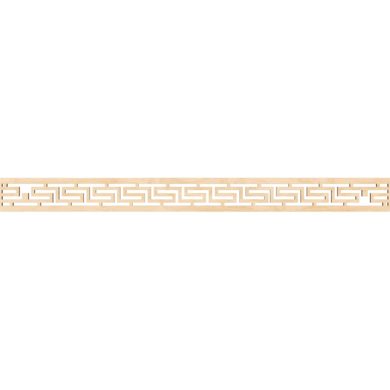 Moulure de panneau H T, H 4 po x l 46,375 po x P 0,25 po, Bouleau