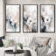 «Delicate Gray Flowers», 3 pièces sur toile-1669572770-1669572769