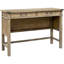 Élégante table de chevet d'appoint avec 2 tiroirs - bois massif, finition naturelle récupérée, table d'appoint décorative ajoutée