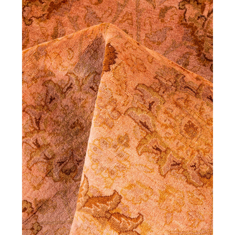 Overdyed One-of-a-Kind 4' 1" X 6' 1" Hand Knotted Area Rug