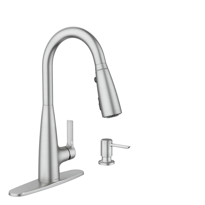 Robinet de cuisine à poignée simple Haelyn Touchless, Résistant aux taches 2