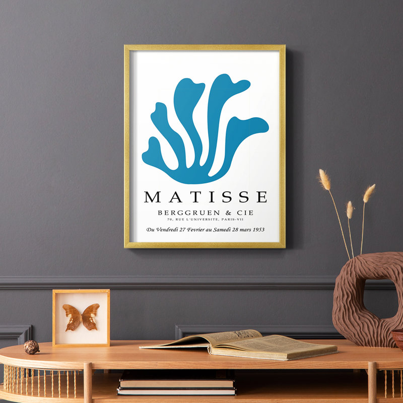 Matisse Lxxxiv, reproduction encadrée - bois massif, H 28 po x l 22 po