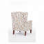Chaise d'appoint avec pieds en bois rétro
