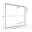 Porte de baignoire demi-cadre à contournement l 29,25 po x H 57 po Infinity-14170690-14170694