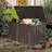 Domi Louvered Deck Box 200 Gallons Water Resistant Lockable with Wheels-92697766